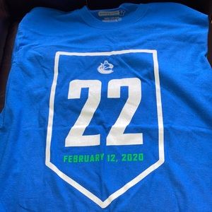 Sedins retirement jersey commemorative shirt